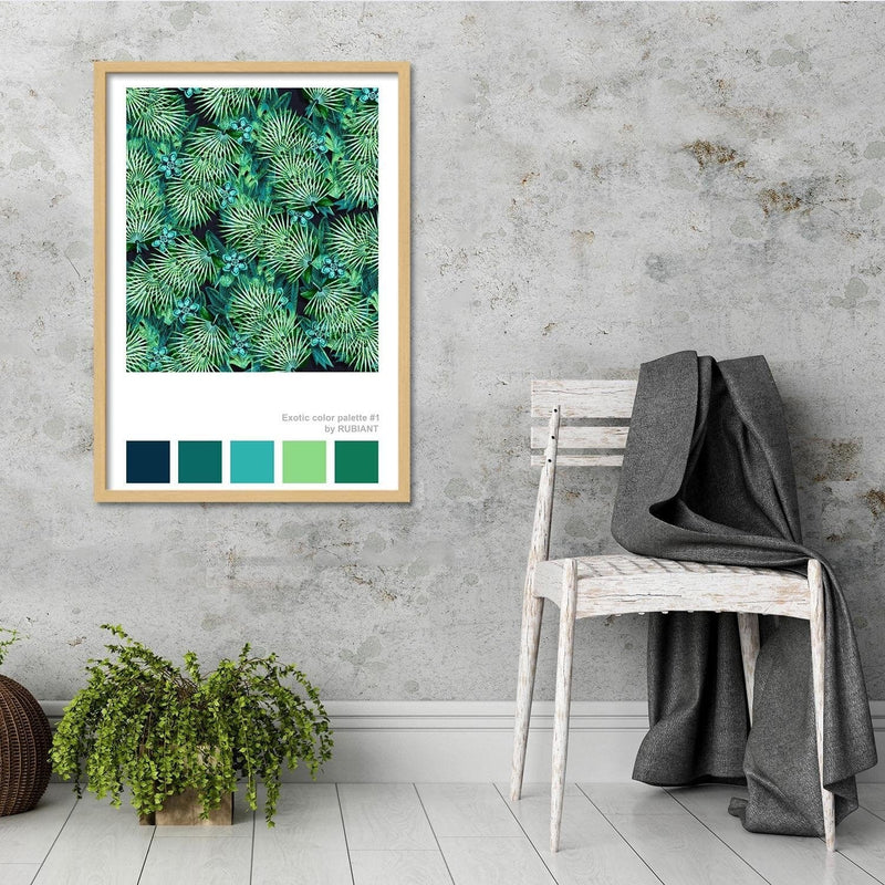 Glezna bēšā rāmī - Acapulco Green  Home Trends DECO