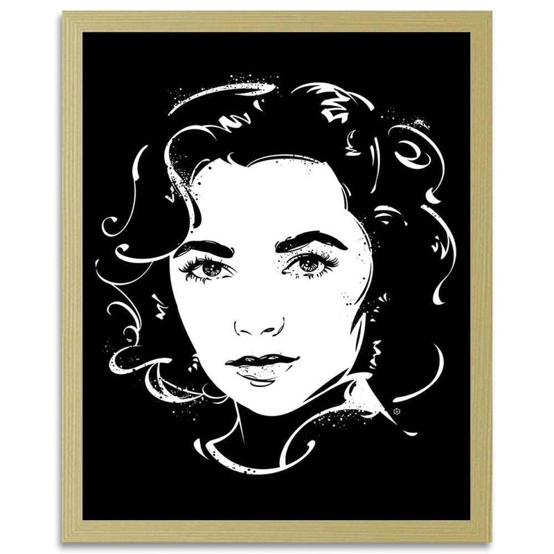 Glezna bēšā rāmī - Actress Image Black And White  Home Trends DECO