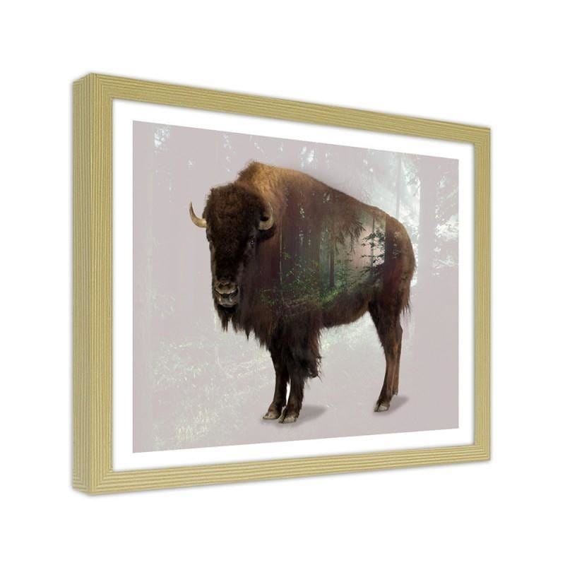 Glezna bēšā rāmī - Buffalo  Home Trends DECO