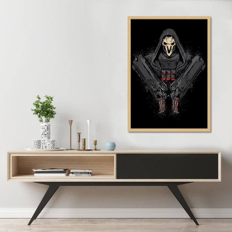 Glezna bēšā rāmī - Death Comes Black  Home Trends DECO