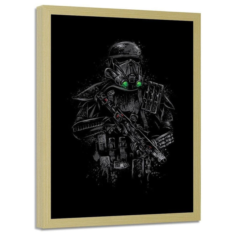 Glezna bēšā rāmī - Death Trooper Black  Home Trends DECO