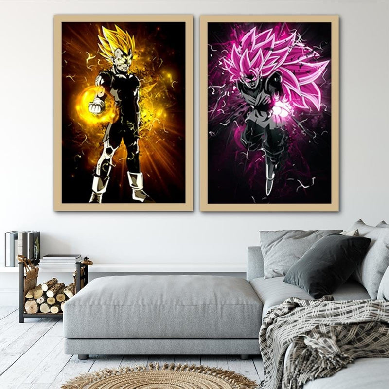 Glezna bēšā rāmī - Dragon Ball 2  Home Trends DECO