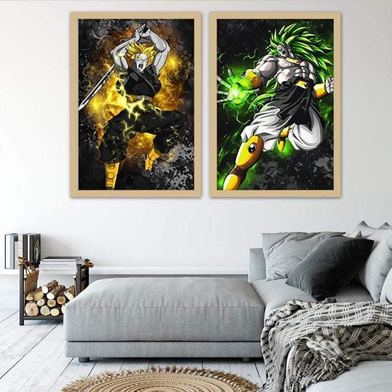 Glezna bēšā rāmī - Dragon Ball 3  Home Trends DECO