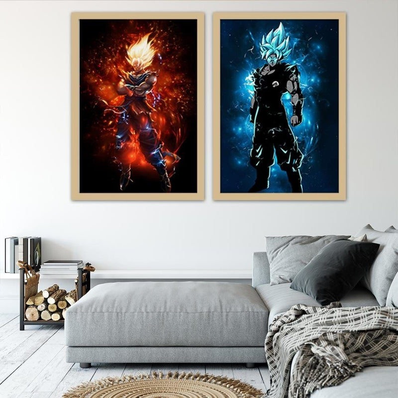 Glezna bēšā rāmī - Dragon Ball 5  Home Trends DECO