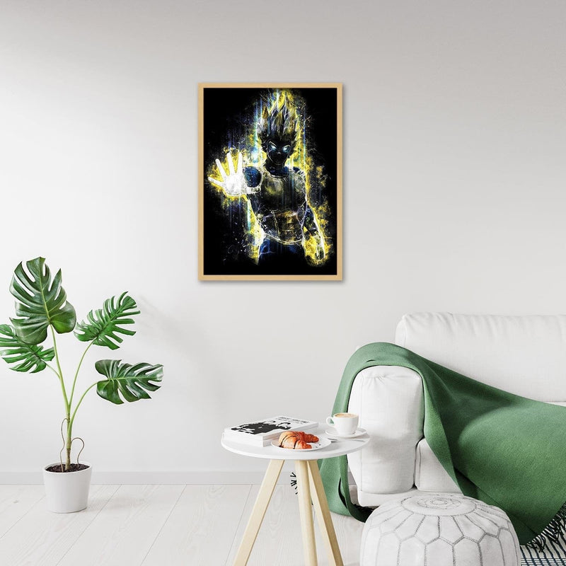 Glezna bēšā rāmī - Dragonball Vegeta  Home Trends DECO