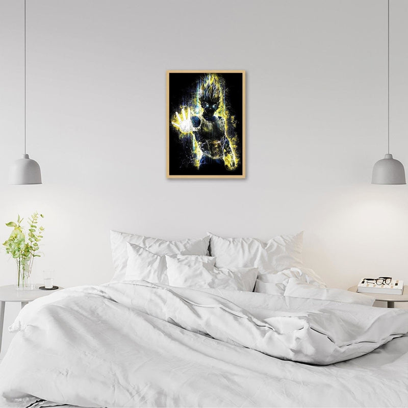 Glezna bēšā rāmī - Dragonball Vegeta  Home Trends DECO