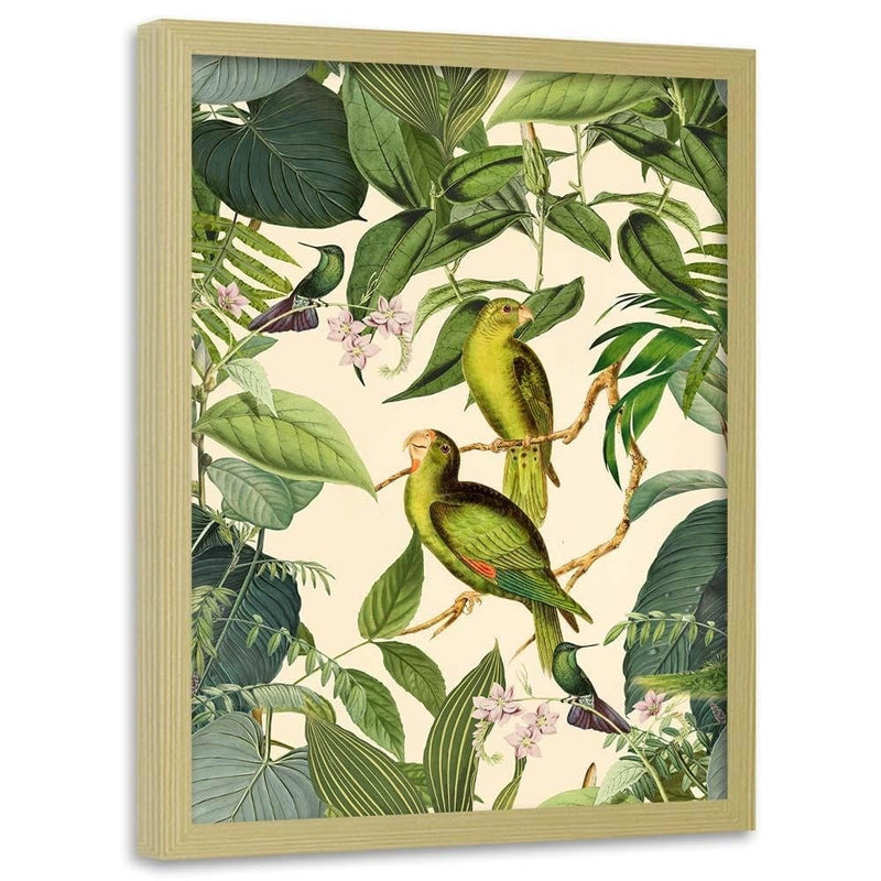 Glezna bēšā rāmī - Exotic Birds  Home Trends DECO