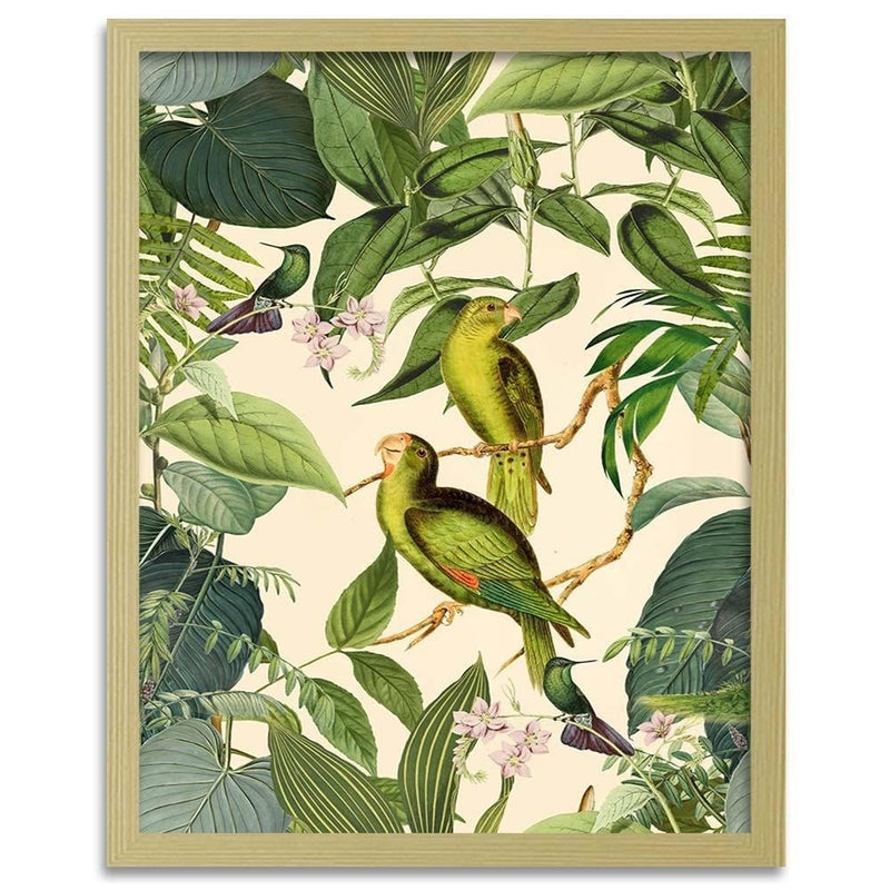 Glezna bēšā rāmī - Exotic Birds  Home Trends DECO