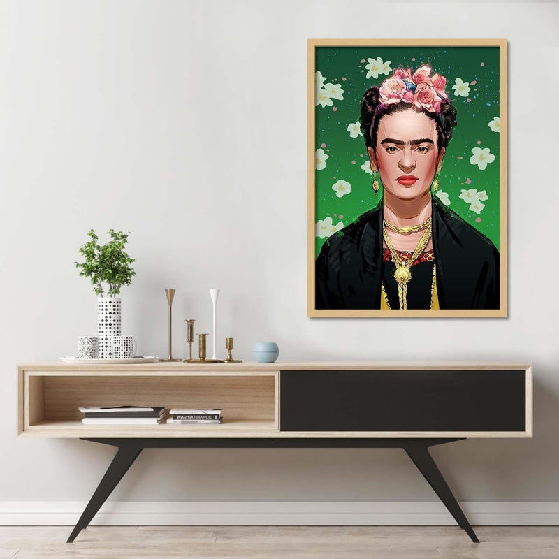 Glezna bēšā rāmī - Feminist Artwork Image  Home Trends DECO