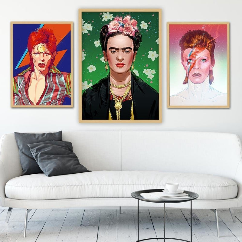 Glezna bēšā rāmī - Feminist Artwork Image  Home Trends DECO