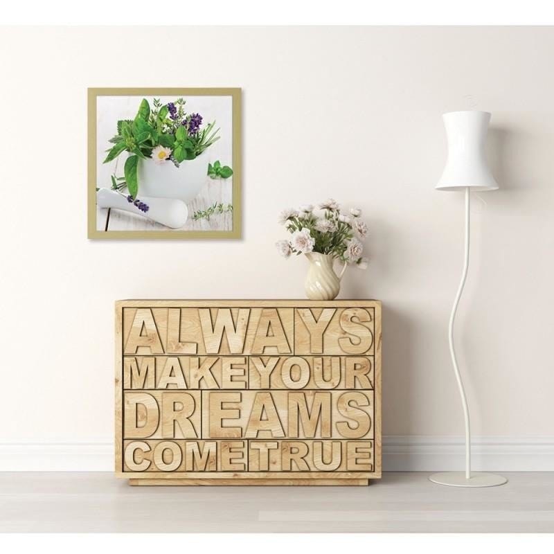 Glezna bēšā rāmī - Fresh herbs  Home Trends DECO