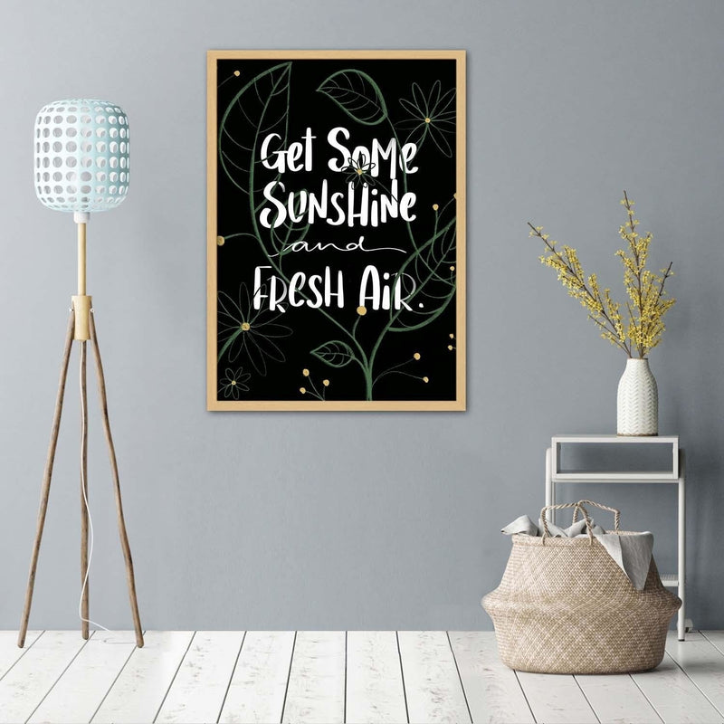 Glezna bēšā rāmī - Get Some Sunshine  Home Trends DECO