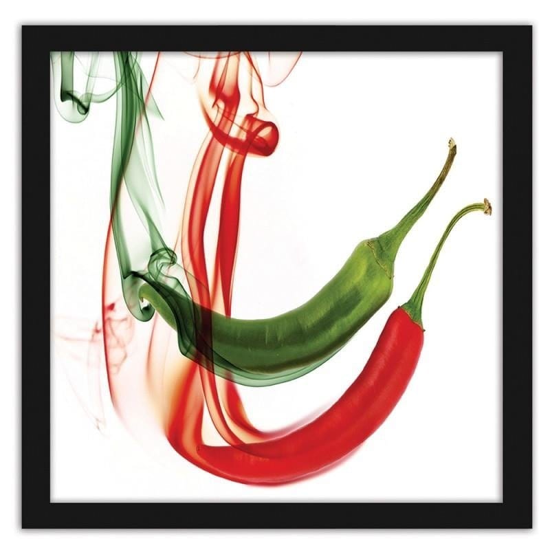 Glezna melnā rāmī - Abstract chili peppers  Home Trends