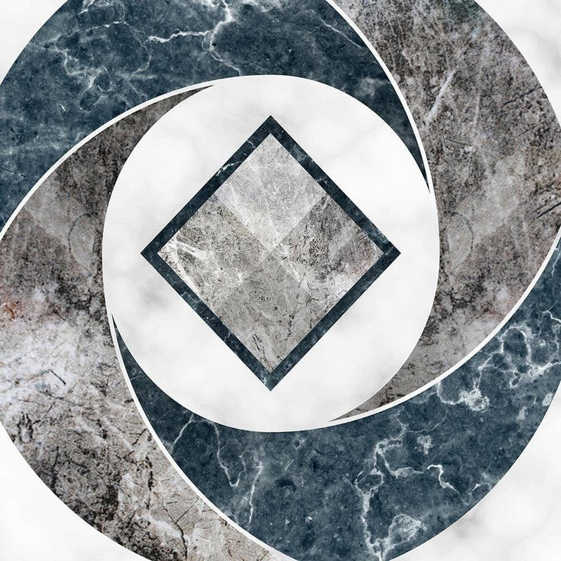 Glezna melnā rāmī - Abstract Geometry - Marble  Home Trends