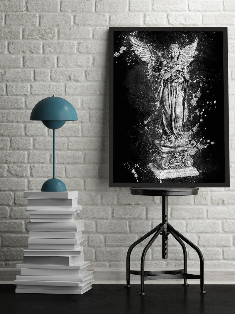 Glezna melnā rāmī - Angel Statue  Home Trends