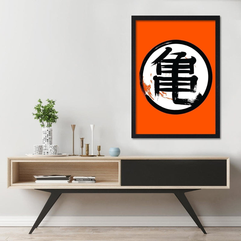 Glezna melnā rāmī - Anime Morife Orange  Home Trends