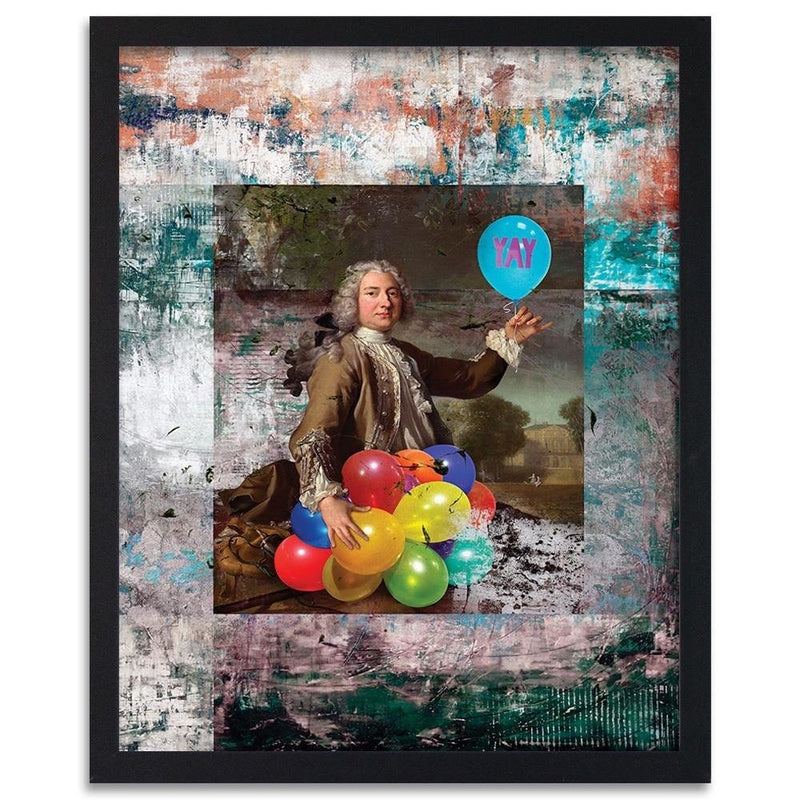 Glezna melnā rāmī - Baroque Rococo Balloons  Home Trends