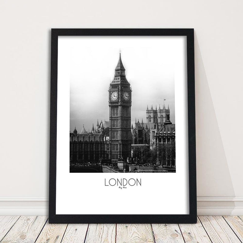 Glezna melnā rāmī - Big Ben London  Home Trends