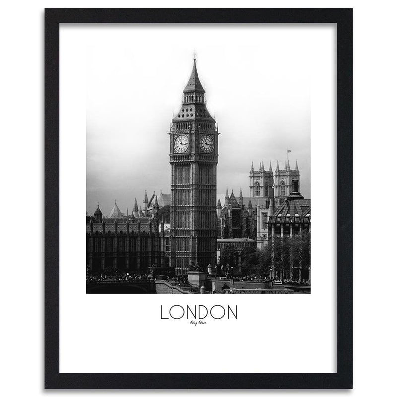 Glezna melnā rāmī - Big Ben London  Home Trends