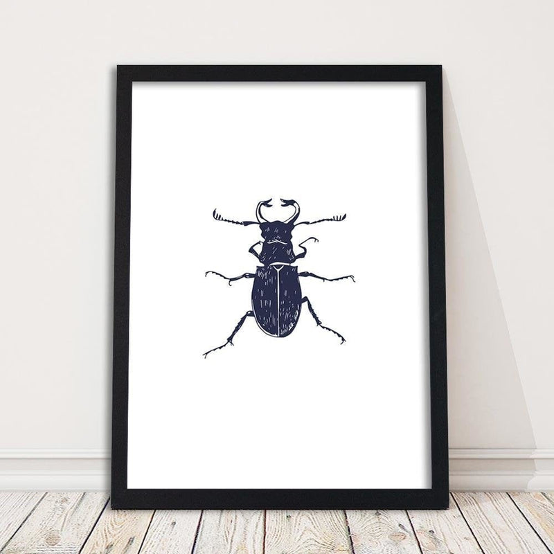 Glezna melnā rāmī - Black Beetle  Home Trends