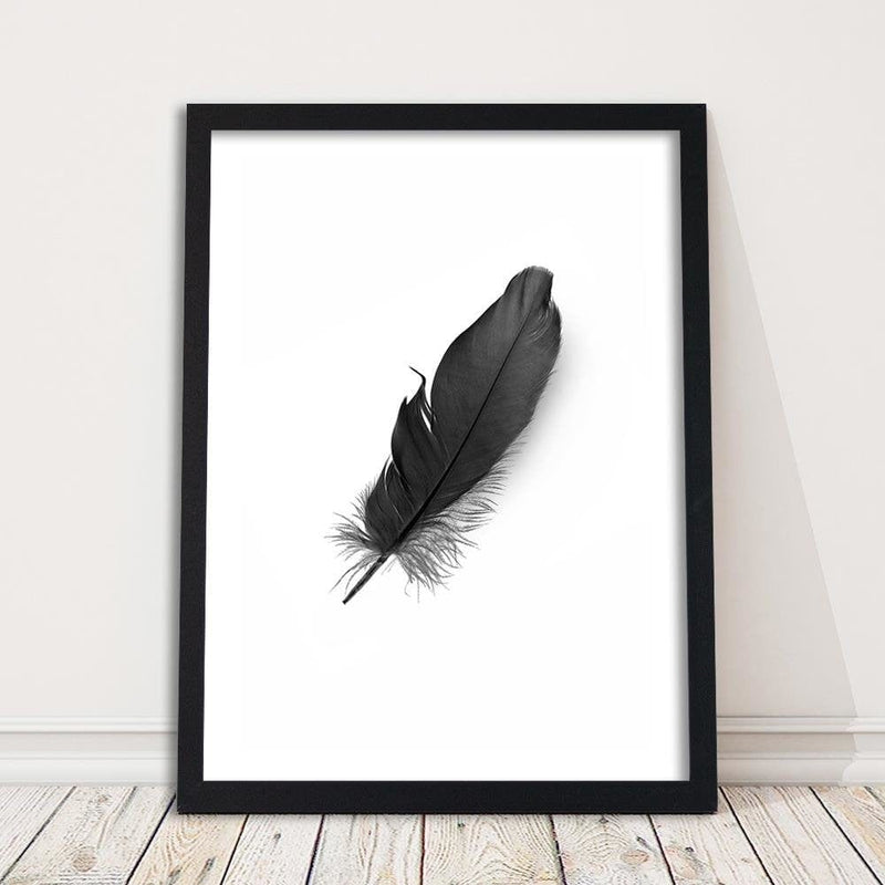 Glezna melnā rāmī - Black Feather  Home Trends