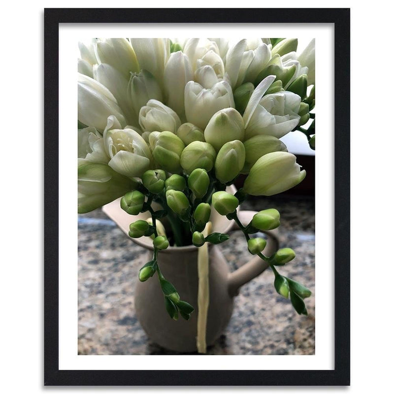 Glezna melnā rāmī - Bouquet Of Freesia  Home Trends