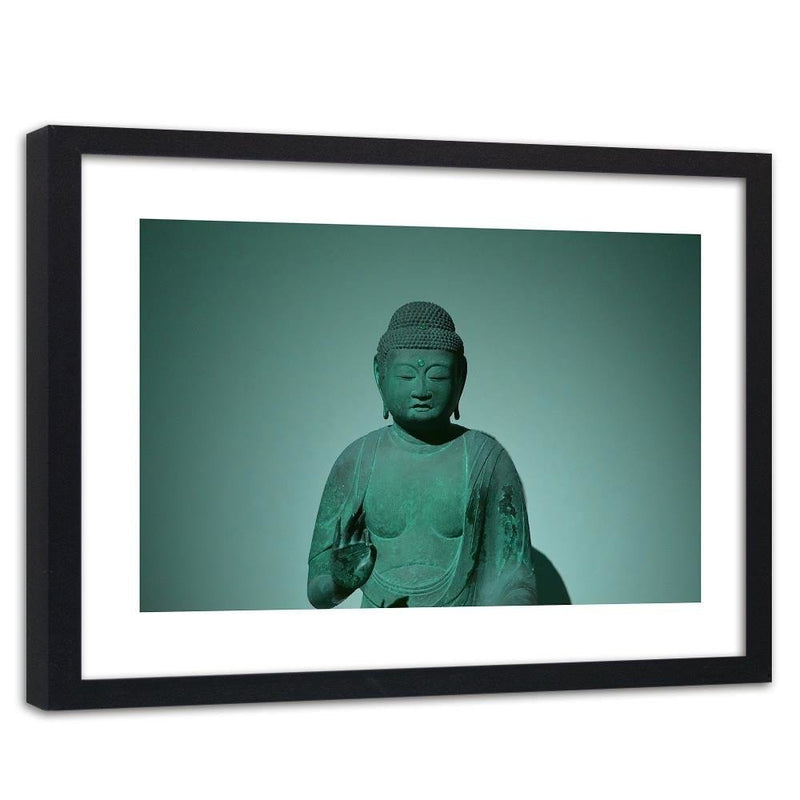 Glezna melnā rāmī - Buddha In The Shade  Home Trends