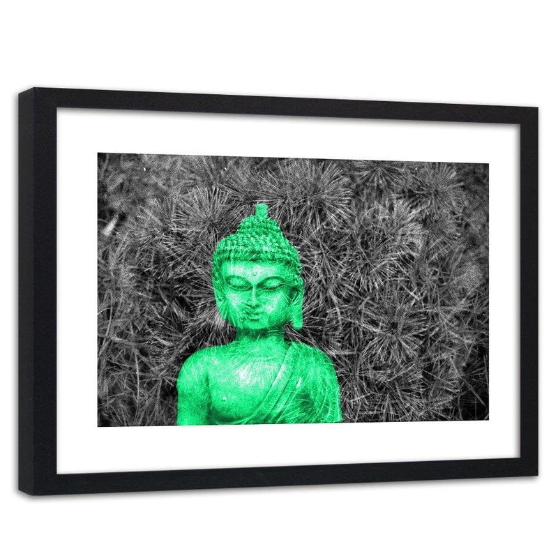 Glezna melnā rāmī - Buddha Sculpture  Home Trends