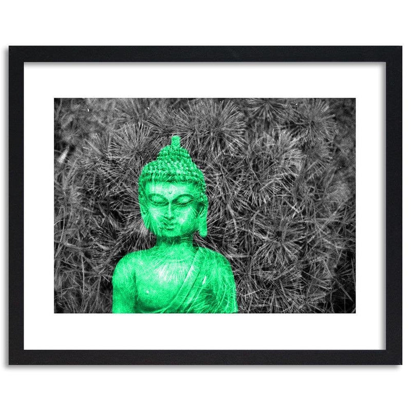 Glezna melnā rāmī - Buddha Sculpture  Home Trends