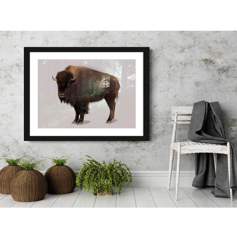 Glezna melnā rāmī - Buffalo  Home Trends