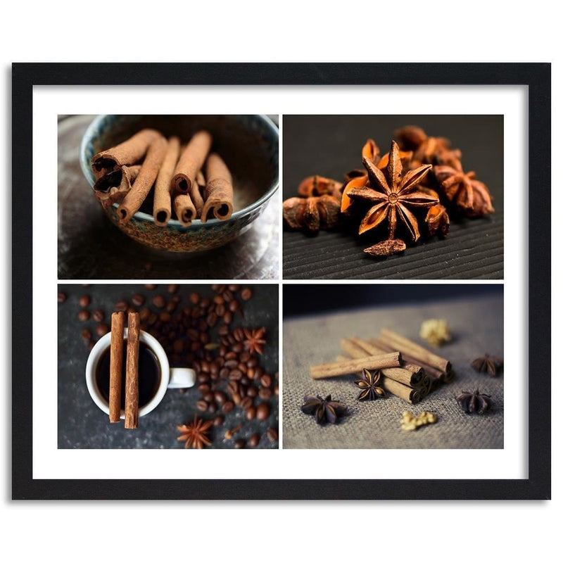 Glezna melnā rāmī - Cinnamon For Decoration  Home Trends