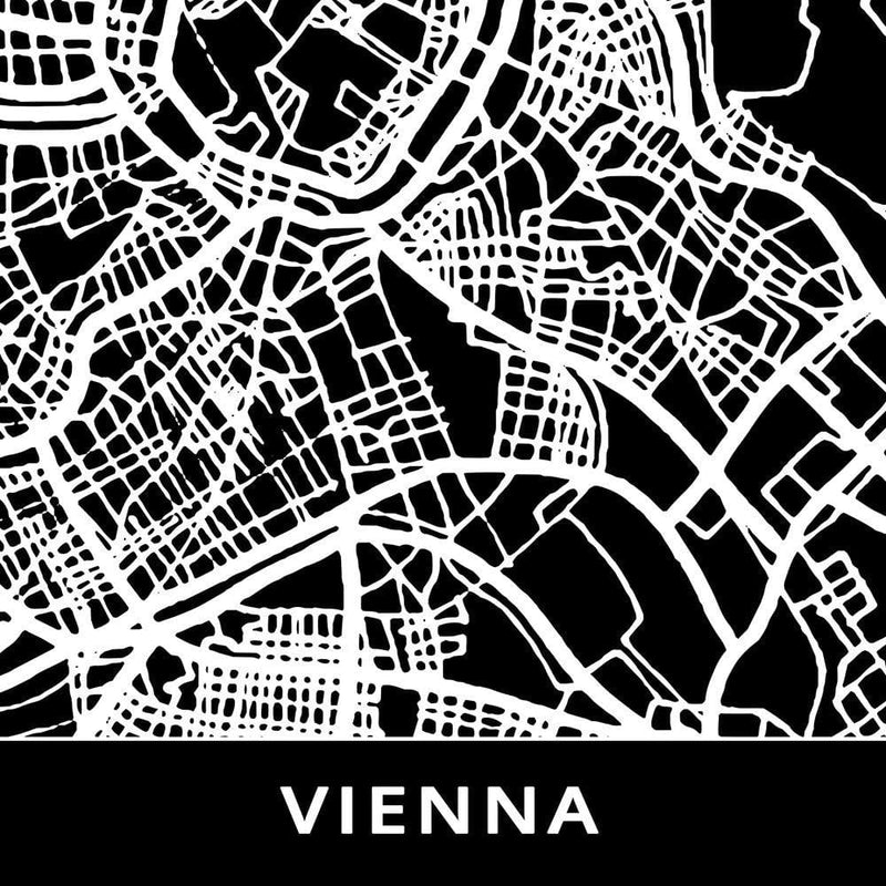 Glezna melnā rāmī - City Vienna  Home Trends