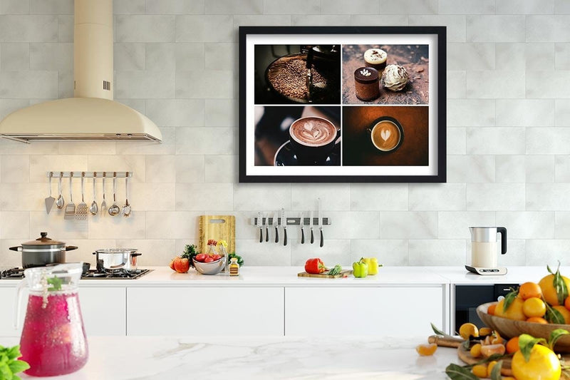 Glezna melnā rāmī - Coffee And Sweets  Home Trends