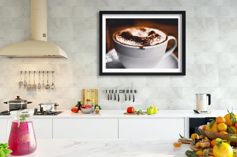 Glezna melnā rāmī - Coffee With Sprinkles  Home Trends