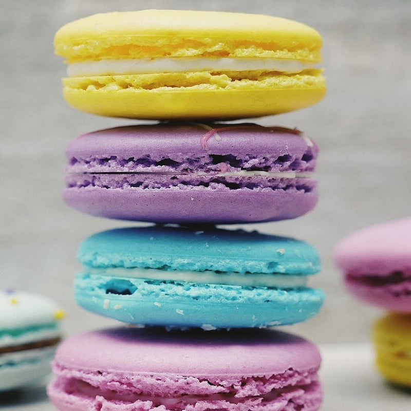 Glezna melnā rāmī - Colored Macaroon  Home Trends