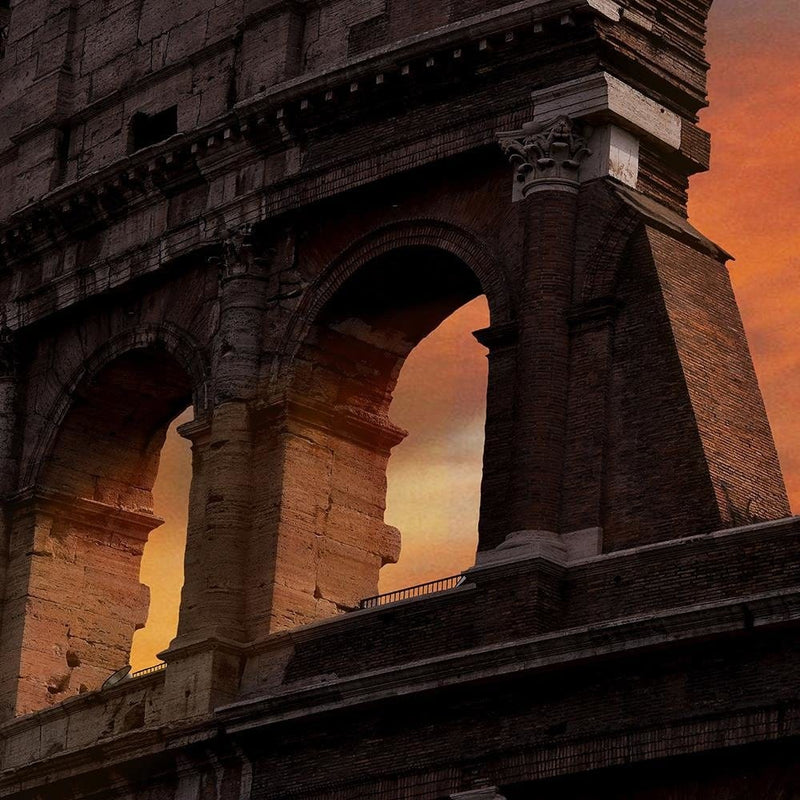 Glezna melnā rāmī - Colosseum At Dusk  Home Trends