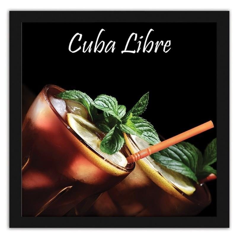 Glezna melnā rāmī - Cuba libre cocktail  Home Trends