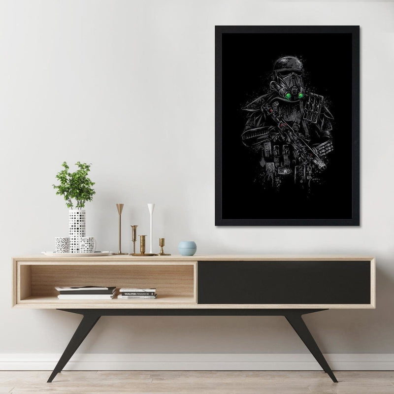 Glezna melnā rāmī - Death Trooper Black  Home Trends