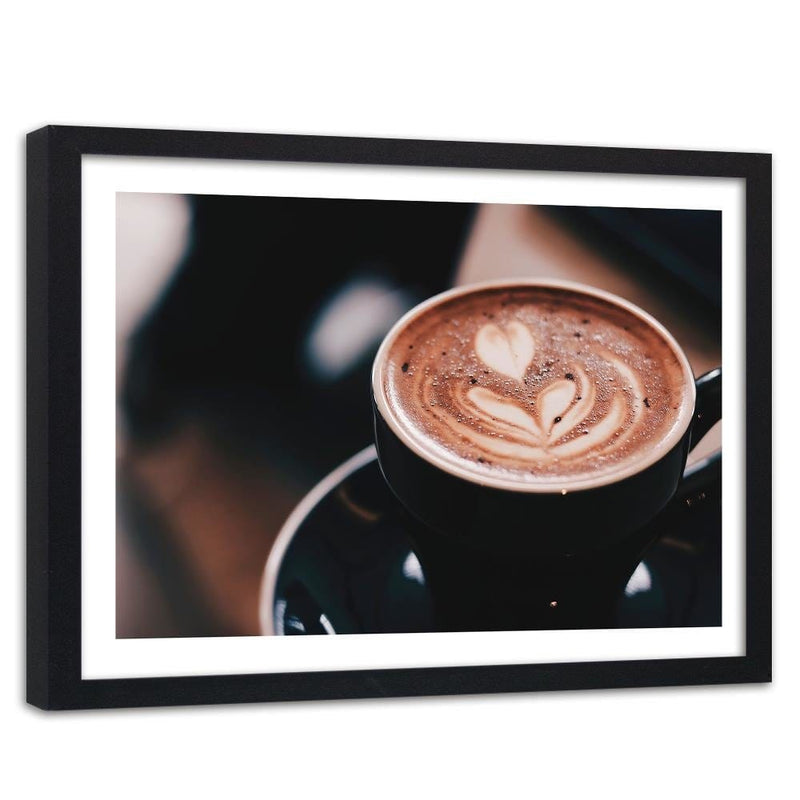 Glezna melnā rāmī - Decoration Coffee  Home Trends