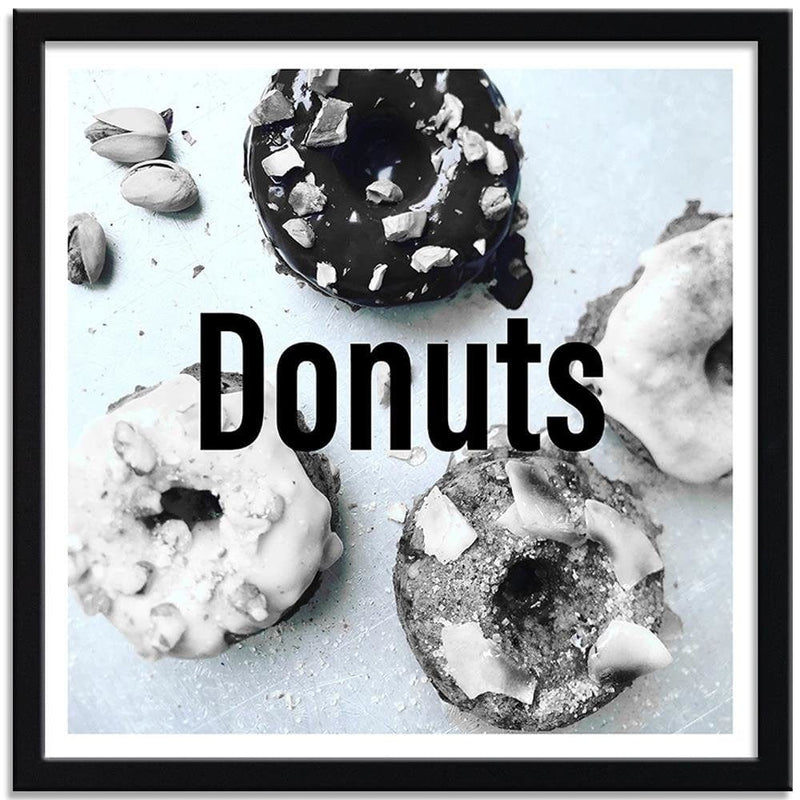 Glezna melnā rāmī - Donuts  Home Trends