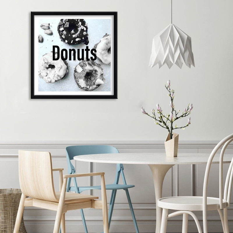 Glezna melnā rāmī - Donuts  Home Trends