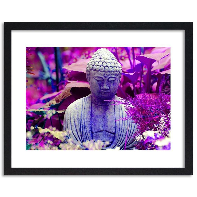 Glezna melnā rāmī - Figure Pensive Buddha  Home Trends