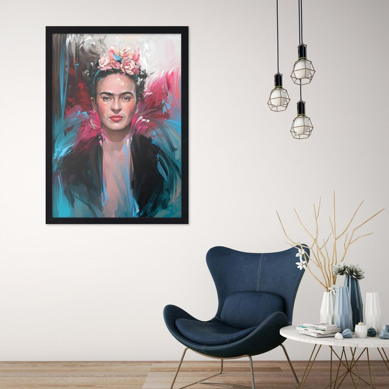 Glezna melnā rāmī - Frida  Home Trends