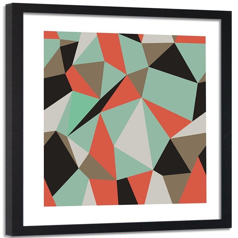 Glezna melnā rāmī - Geometric Figures - Cubism 1  Home Trends