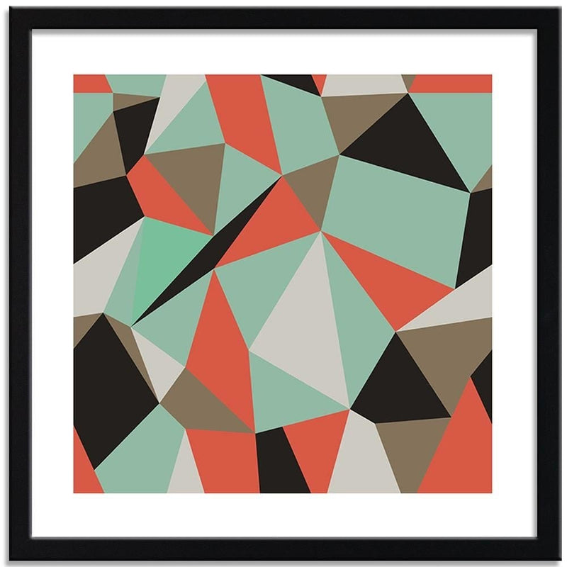 Glezna melnā rāmī - Geometric Figures - Cubism 1  Home Trends