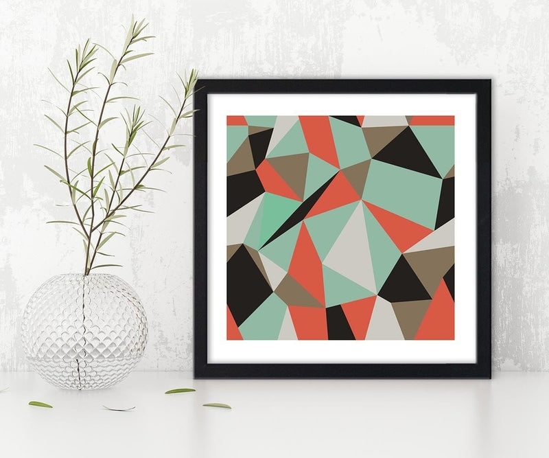 Glezna melnā rāmī - Geometric Figures - Cubism 1  Home Trends