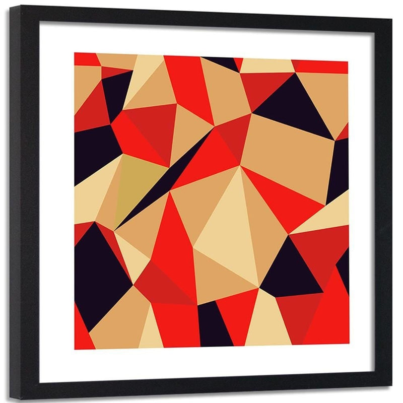 Glezna melnā rāmī - Geometric Figures - Cubism 2  Home Trends