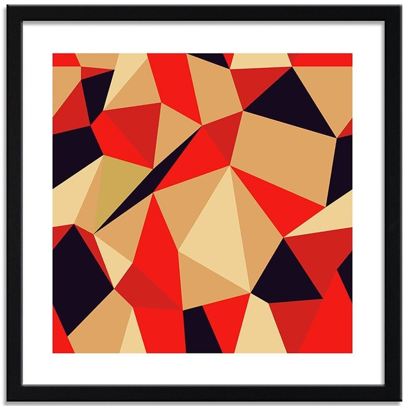 Glezna melnā rāmī - Geometric Figures - Cubism 2  Home Trends