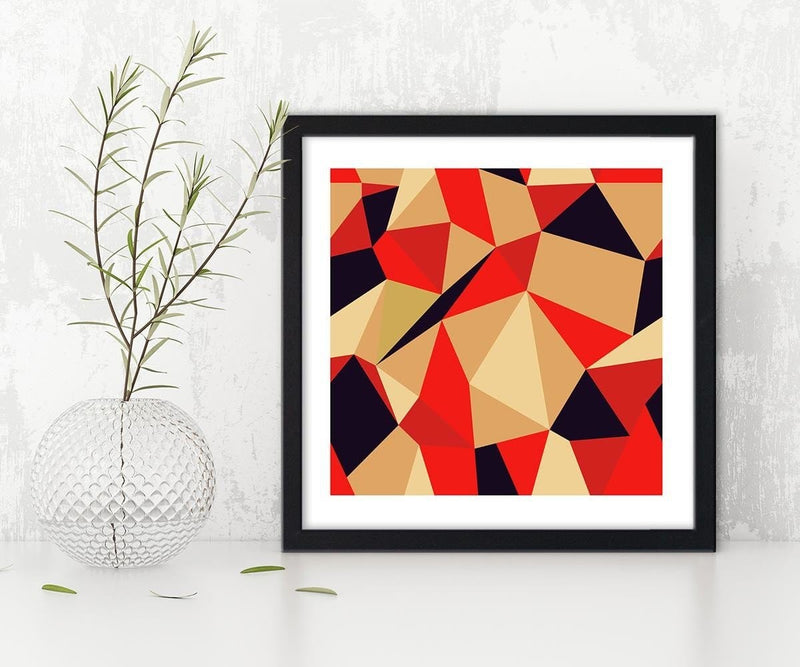 Glezna melnā rāmī - Geometric Figures - Cubism 2  Home Trends