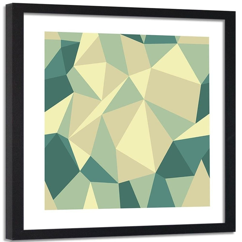 Glezna melnā rāmī - Geometric Figures - Cubism 5  Home Trends